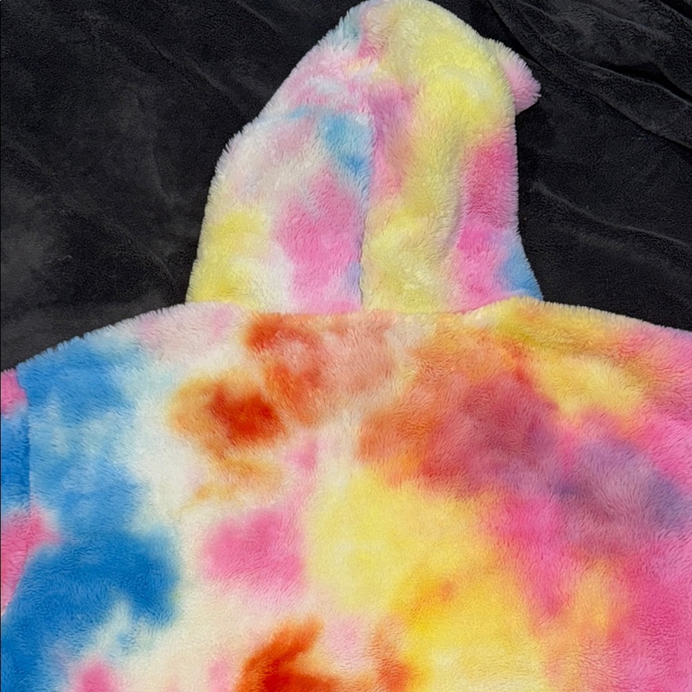 Super Warm Women’s Or Men’s Colorful Tie-Dye Women's Fluffy Sweater. Women’s XXL - Picture 7 of 9